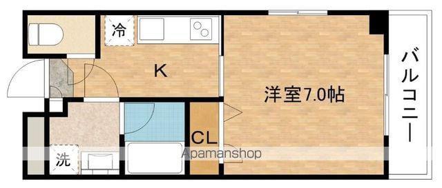 一富マンション4(1K/3階)の間取り写真