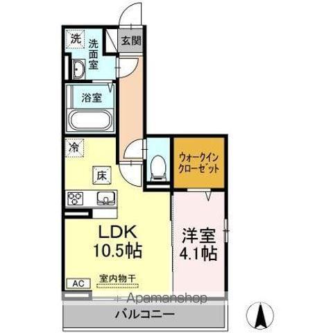 アルマヴィラ(1LDK/1階)の間取り写真
