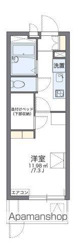 レオパレス湊御殿(1K/1階)の間取り写真