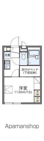 レオパレス三四郎(1K/1階)の間取り写真