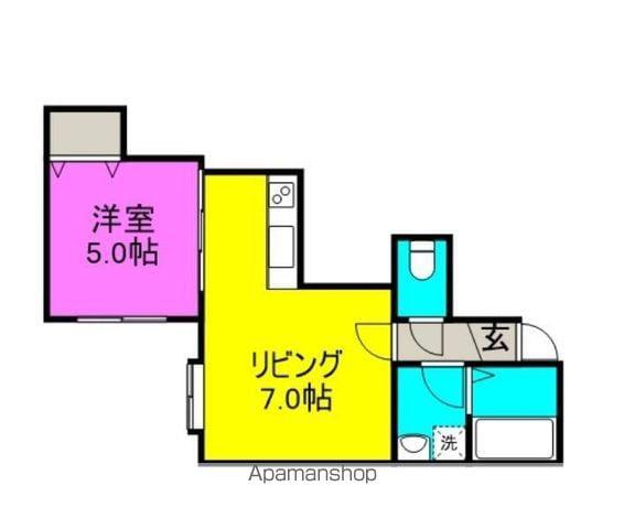 フロンティア藤野(1LDK/1階)の間取り写真