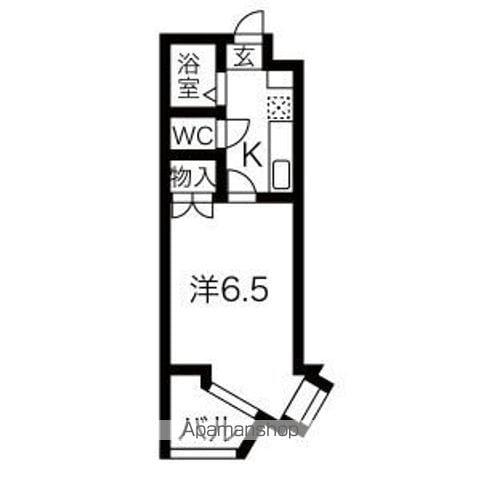 リブレ国吉田(1K/2階)の間取り写真