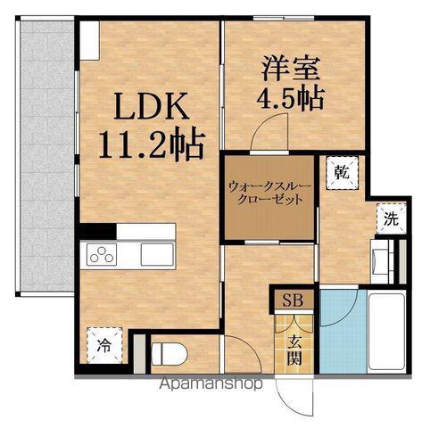 MAISON LULU赤川(1LDK/2階)の間取り写真