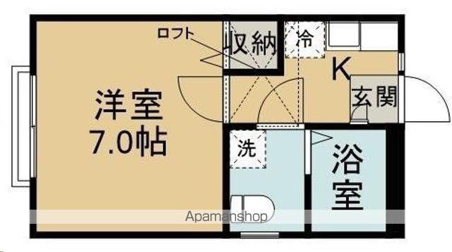 エクセルシャトー堤町(1K/2階)の間取り写真