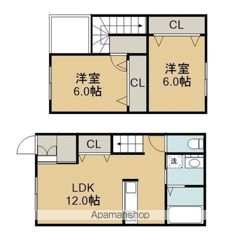 SCENARIRE(セナリル)(2LDK)の間取り写真