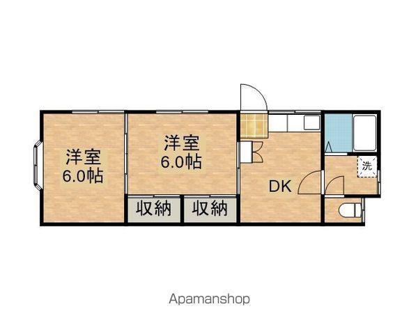 メゾン緑ヶ丘(2DK/1階)の間取り写真