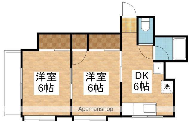 T&K上木戸(2DK/1階)の間取り写真
