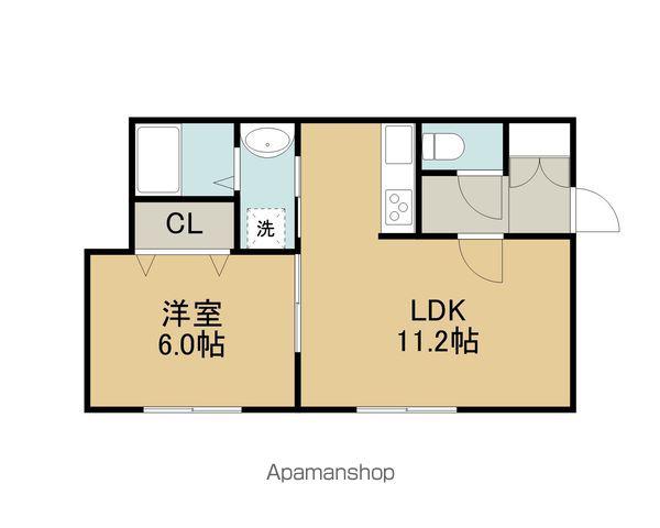 CLAN MOANA (1LDK/2階)の間取り写真