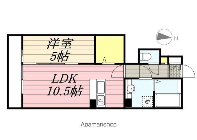 エスポワール(1LDK/1階)の間取り写真