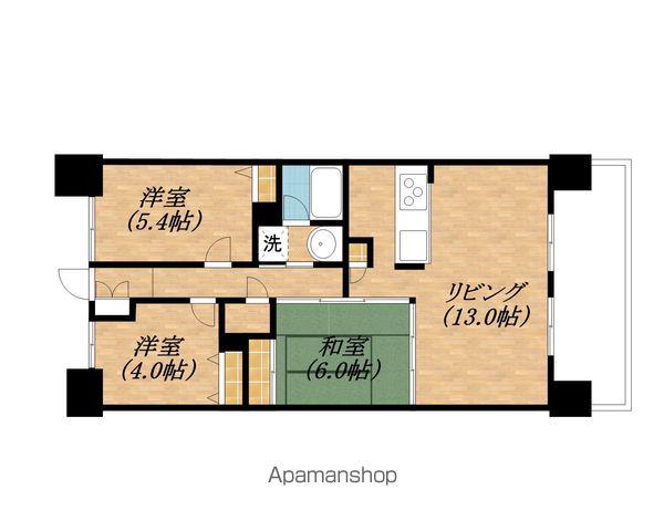 ファミール長浜・豊公園前(3LDK/10階)の間取り写真
