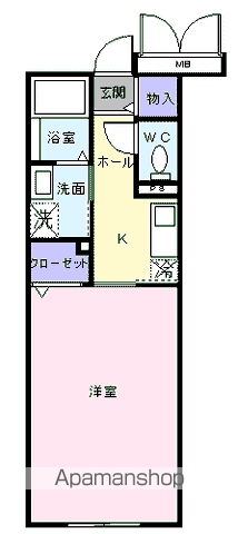 木村ロイヤルマンションⅤ(1K/3階)の間取り写真