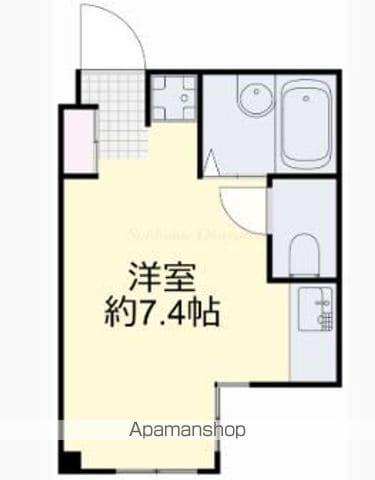ルシエル番町(ワンルーム/2階)の間取り写真