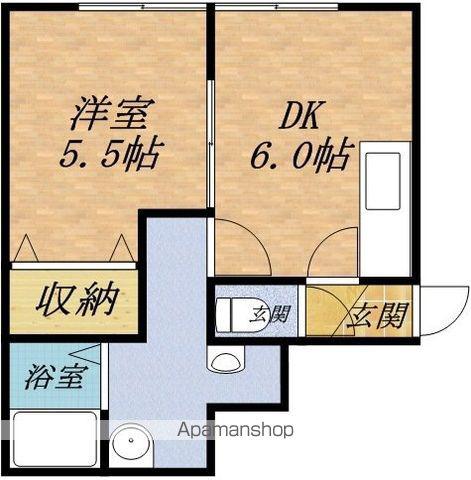 アイホーム8(1DK/1階)の間取り写真