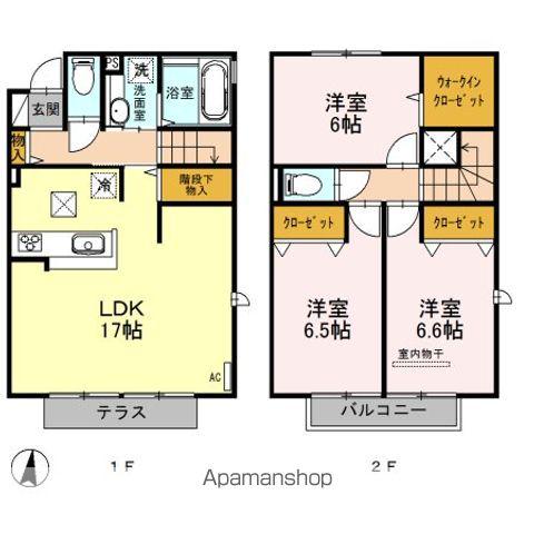 D-ROOM紅葉ヶ丘(3LDK/1階)の間取り写真