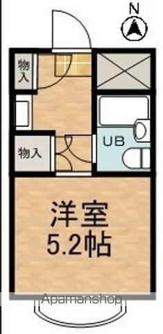 マンシオーネアサール(1K/3階)の間取り写真