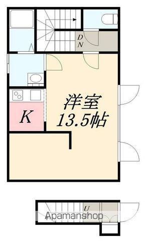 グットホーム亀田(1K/2階)の間取り写真
