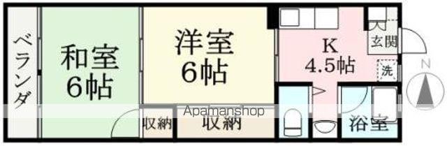 MKハイツ木田(2K/3階)の間取り写真