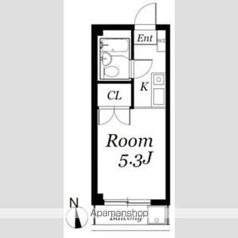 パークアベニュー桜(ワンルーム/5階)の間取り写真