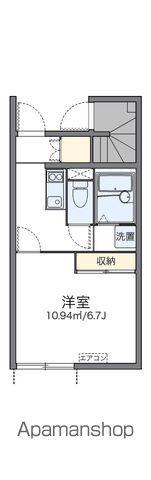 レオネクストラ エトワール(1K/1階)の間取り写真