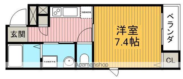 シャーメゾンYM(1K/1階)の間取り写真