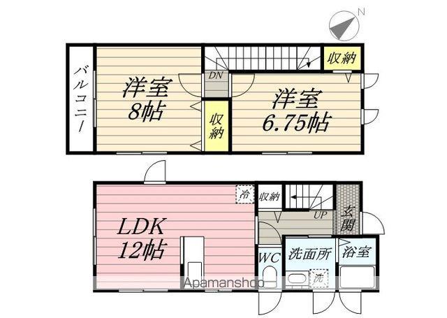 岡山電軌東山本線 東山・おかでんミュージアム駅駅 徒歩97分 2階建 築11年(2LDK)の間取り写真