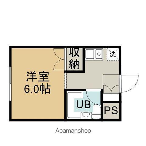 フィンドール八王子(1K/3階)の間取り写真