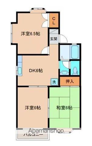 CITY NOVA(3DK/1階)の間取り写真