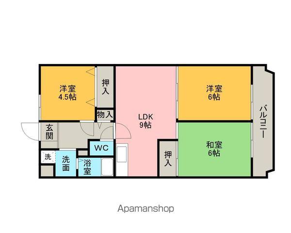 サンメゾン和泉(3LDK/3階)の間取り写真