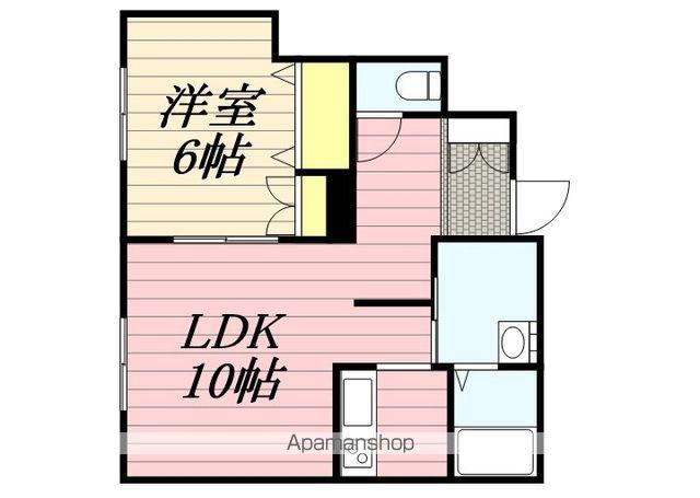 カーサノルテ琴似2(1LDK/2階)の間取り写真