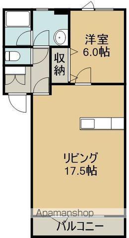 ルミエール(1LDK/1階)の間取り写真
