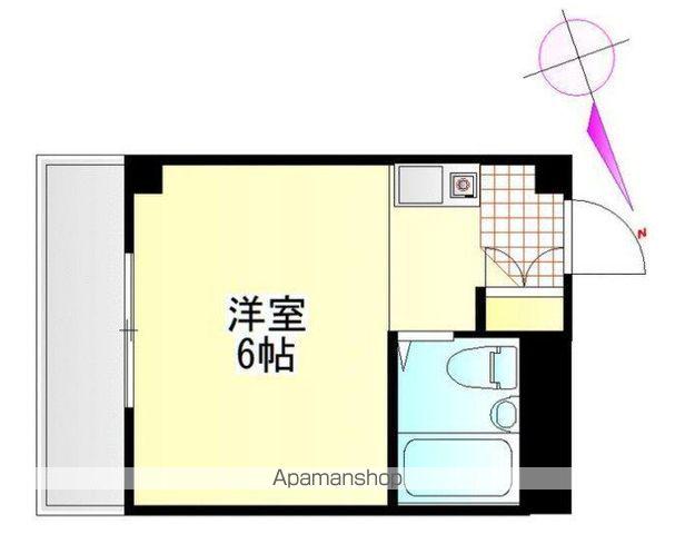 落合コーポ(ワンルーム/3階)の間取り写真