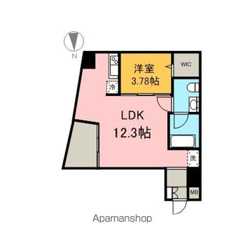 シャトー&ホテル名駅南2ND(1LDK/10階)の間取り写真