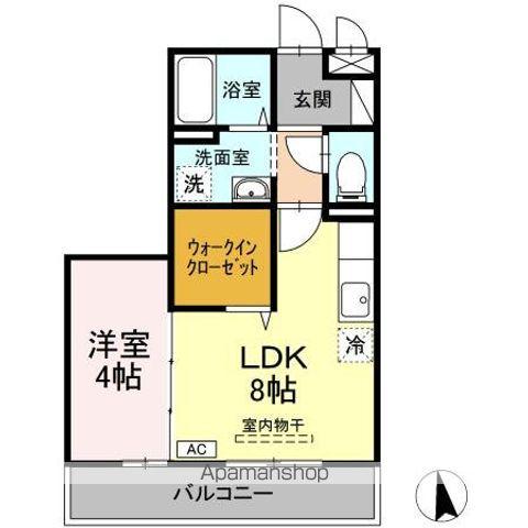 クレインハイムA(1LDK/2階)の間取り写真