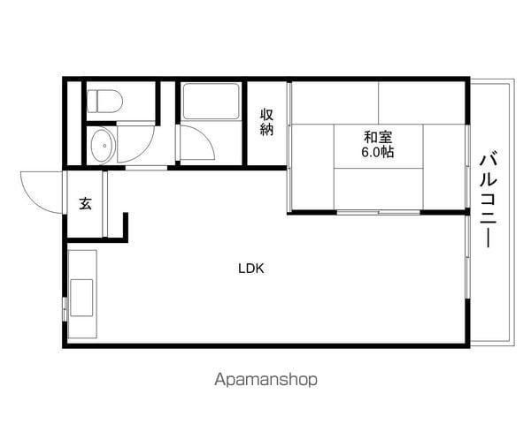 LAKIAMAISON野洲(1LDK/3階)の間取り写真