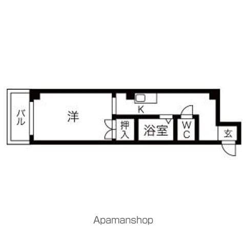 天満小塚ビル(1K/3階)の間取り写真