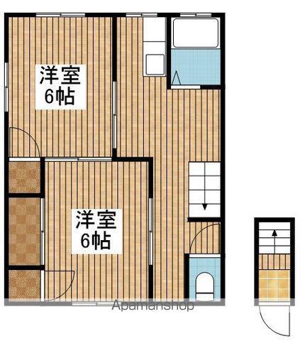 アイビス米山(2DK/1階)の間取り写真