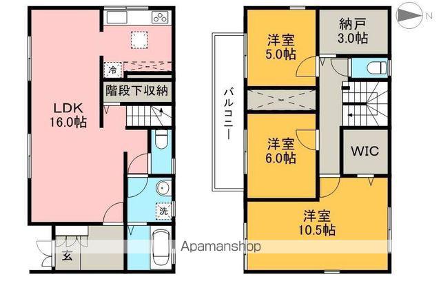 とさでん交通後免線 知寄町一丁目駅 徒歩11分 2階建 築22年(3SLDK)の間取り写真