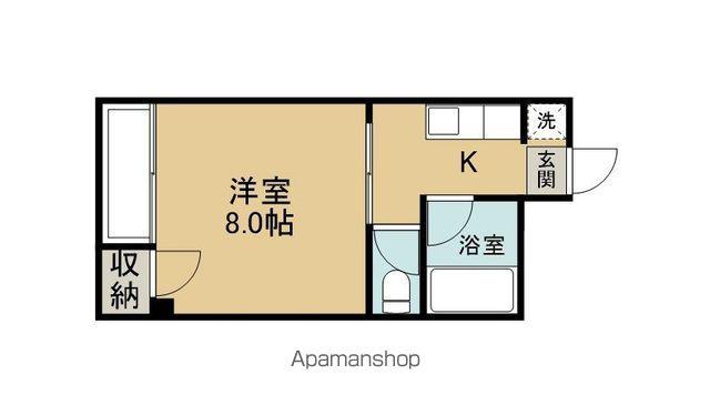 コーポT&T(1K/3階)の間取り写真