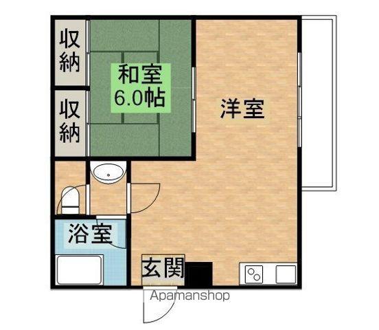 グラン宮崎(1LDK/5階)の間取り写真