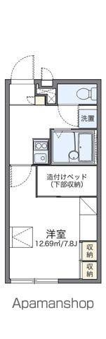 レオパレスみえ(1K/1階)の間取り写真