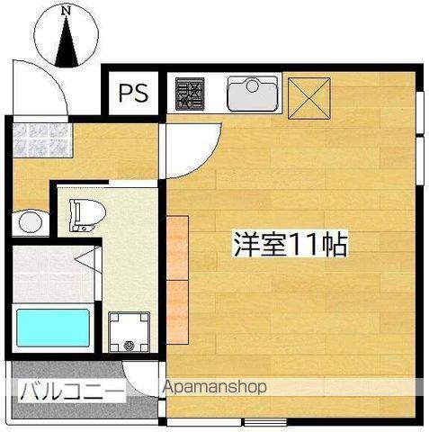 ハートコート柏木(ワンルーム/2階)の間取り写真