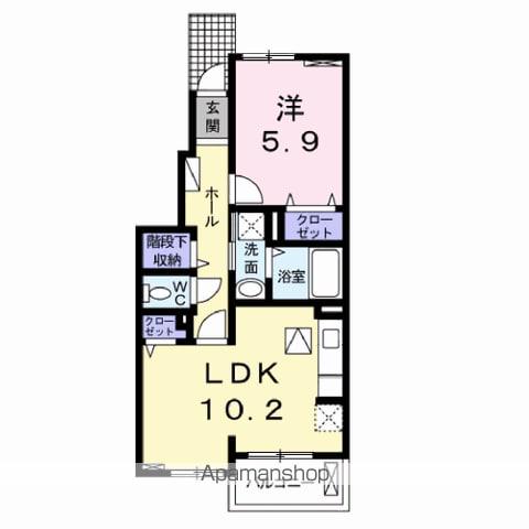 レーブ・サムケット Ⅲ(1LDK/1階)の間取り写真
