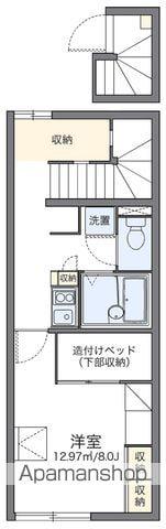 レオパレス中央西(1K/2階)の間取り写真