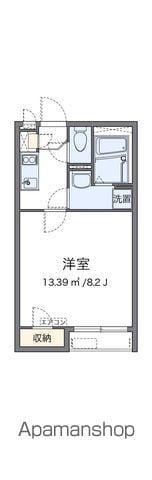 クレイノラーナⅡ(1K/2階)の間取り写真