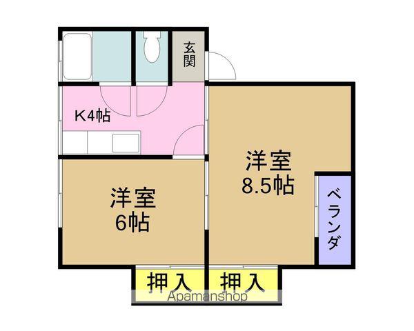 フローレスST(2K/1階)の間取り写真