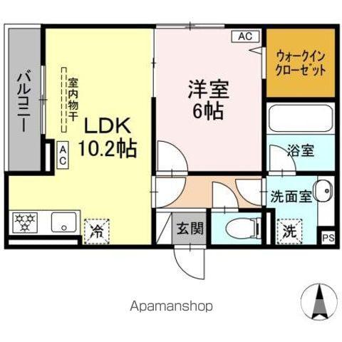 D PAINA 今井南町(1LDK/3階)の間取り写真