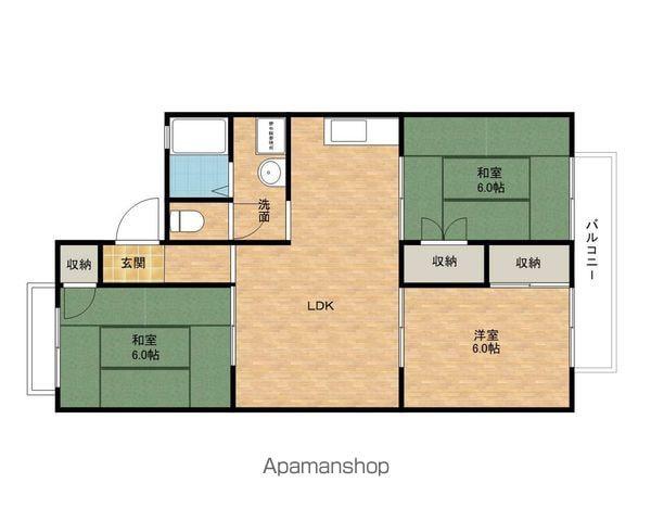 テンサンズ(3LDK/2階)の間取り写真