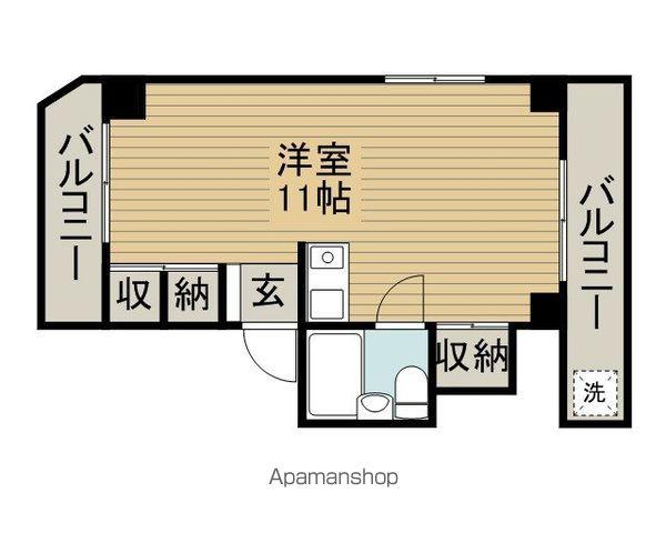 SPACE82(ワンルーム/4階)の間取り写真
