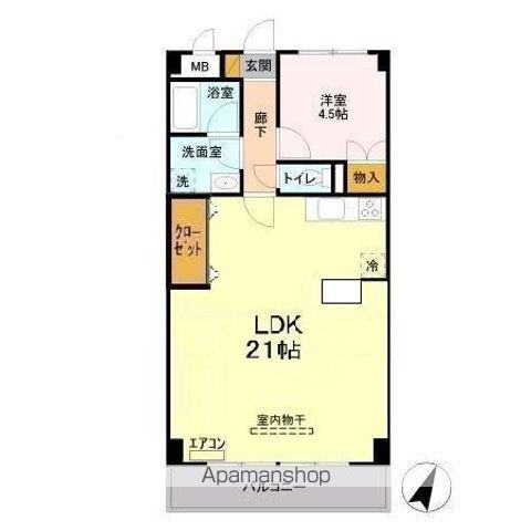 YS習志野台(1LDK/3階)の間取り写真