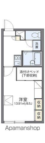 レオパレスYOU・Ⅰ(1K/1階)の間取り写真
